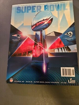 Super Bowl LIII 2019 (53) Programa Edición Nacional Oficial - Patriots vs. Rams Foto 1 de 3