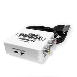 Old Skool HDMI to AV / RCA Adapter Converter For Older TV Sets - Picture 1 of 2