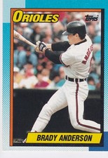 Brady Anderson 1990 Topps MLB Card # 598 Baltimore Orioles + Free Mystery Card