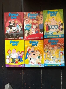 Family Guy DVD Bundle Job Lot Seasons 1,3,4,5,6,7 VGC All Complete - Picture 1 of 2
