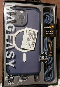 MAGEASY 6,7" Pro Max Hülle mit Band für iPhone 15 Pro Max. ROAM M mit Riemen. - Bild 1 von 9