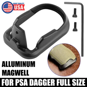 New HOT Flared Aluminum Magwell for PSA Dagger Full Size US Fast shipping Black - Picture 1 of 9