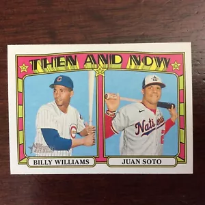 2021 Topps Heritage TN-14 Billy Williams Juan Soto - Bild 1 von 2