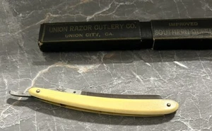 Vintag C. Friedr Ern Wald Germany Highest Award Straight Razor w/2 point handle - Imagen 1 de 6