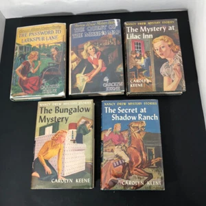 Nancy Drew 1st Edition Carolyn Keene Lot 5 - Picture 1 of 24