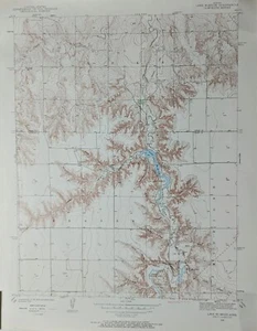 US Department Of The Interior Geological Survey, Kansas Lake Mc Bride Quad 1939 - Picture 1 of 4