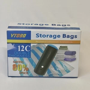 Vacuum Storage Bags w/ Electric Pump, 6 Space Saver Bags for Bedding - Picture 1 of 13