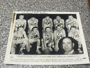 1950-51 NBA ABA Rochester Royals signed auto autograph 8 X 10 pop gates!!! JSA - Picture 1 of 3