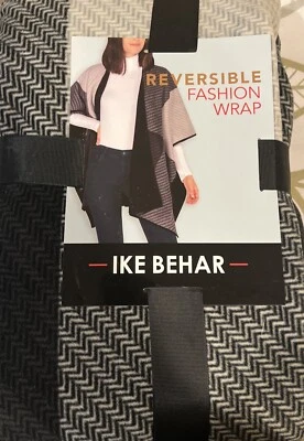 Ike Behar Women's Cozy Shawl Poncho, Reversible Wrap with High Pile Fleece, NEW - Image 1 of 4