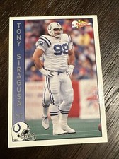 1992 Pacific Football Card #451 Tony Siragusa