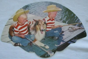 Advertising Fan Kreitzer Funeral Home Service Arcanum Ohio Fishin Buddies dog - Picture 1 of 7