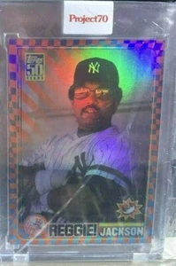 Topps Project70 2021 Card #579 REGGIE JACKSON 2001 Claw Money RAINBOW FOIL 13/70 - Picture 1 of 3