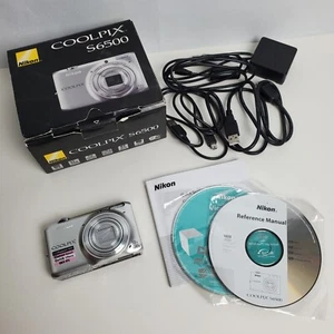 Nikon Coolpix Digital Camera S6500 Sliver Tested Working 16mp - Picture 1 of 19