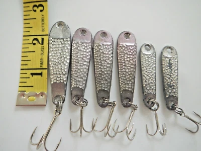 DE COLECCIÓN - BLAKEMORE - ALDABA - 6 SEÑUELOS - CUCHARA DE FUNDICIÓN DE NÍQUEL - TAMAÑOS SURTIDOS  Foto 1 de 4