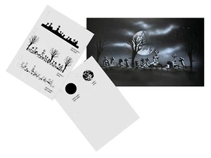 AS-358 Cemetery stencil acrylic airbrush spray wall paint ! Duty-fees free ! - Picture 1 of 2