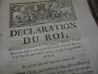 DECLARATION DU ROI PAYEMENT DROITS OFFICES LORRAINE & BARROIS 1766