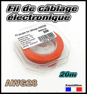 awg28R Rotkabelbaum Elektronik Modellbau Ø 0,8mm Spule 20m  - Bild 1 von 1