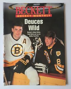 Beckett Hockey Monthly Magazine Price Guide April 1995 Neely Oates Boston Bruins