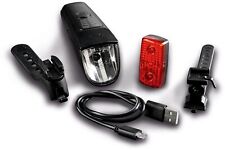 LED Fahrradleuchtenset extrahell 70 Lux USB autom. Lichtsteuerung Fahrradlampe