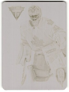 2013-14 Panini Titanium Jonathan Bernier Printing Plate 1/1 #52 Toronto Maple