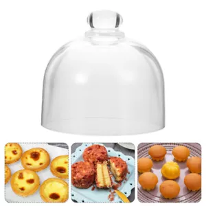 Glass Bell Dome Dessert Cover Dessert Display Dome Dessert Plate Dome - Picture 1 of 14