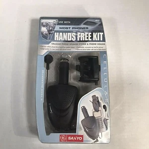 GE Sanyo Hands Free Kit # 40701 Speaker System & Phone Holder Older Cell Phones - Picture 1 of 6