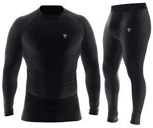 Men's Compression Armour Base layer Top Skin Fit Shirt & Legging Pants gym suit - Picture 1 of 9