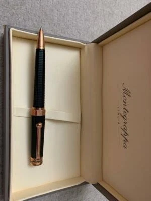 MONTEGRAPPA NEROUNO LINEA BALLPOINT PEN  ROSE GOLD / BLACK - Image 1 of 3