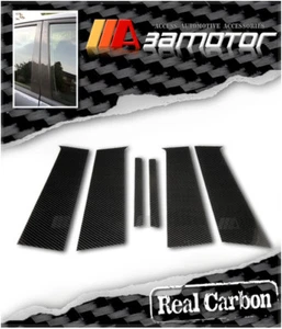 Carbon Fiber Door B Pillar Panel Covers 6 PCS fits Mitsubishi Evolution X EVO 10 - Picture 1 of 2
