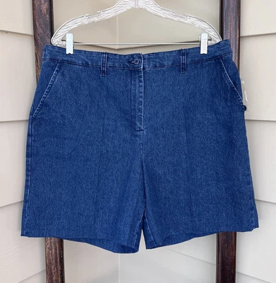 Jean de mezclilla Kim Rogers Shannon corto talla 16 para mujer azul informal relajado nuevo con etiquetas Foto 1 de 4