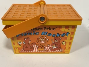Vintage Fisher Price Picnic Basket #677 - Picture 1 of 7