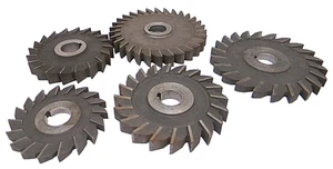 LOTE "XX" 5 piezas. CORTADORAS DE ACERO DE ALTA VELOCIDAD USADAS (AGUJERO DE EJE: 1") - Imagen 1 de 4