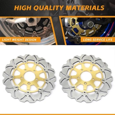 2 Front Brake Rotors for Suzuki SV1000S SV 1000 S 03-07 DL 650 1000 Vstorm 02-13 - Image 1 of 4