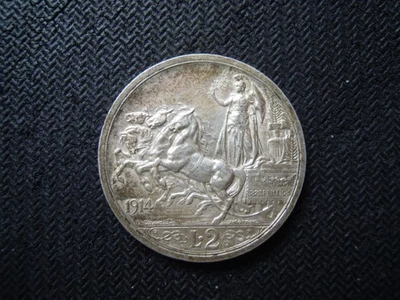 ITALY 2 LIRE 1914 COIN. - Image 1 of 2