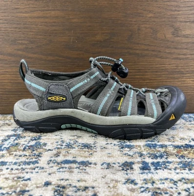 KEEN Newport H2 Waterproof Hiking Sandals Womens Sz 6.5 37EU Gray, Light Blue - Image 1 of 4