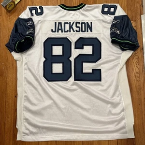 Camiseta deportiva vintage Reebok On Field auténtica de los Seattle Seahawks Darrell Jackson NFL 58 - Imagen 1 de 7