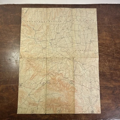 1913 Geological Survey Topographic Map New York Windham Durham Cairo Greene - Image 1 of 4