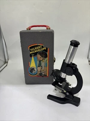 Microscopio Gilbert S-16 de colección con estuche sin accesorios estuche en excelente estado COMO ESTÁ Foto 1 de 4
