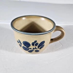 Pfaltzgraff Folk Art Coffee/Tea Cup Blue & Beige - Picture 1 of 8