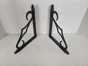 JOHN STERLING RP-0090-10BK Shelf Bracket,Steel,Black 6UDH3 - Picture 1 of 5