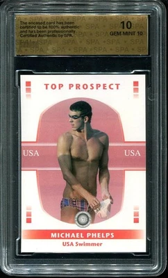 Tarjeta de novato Michael Phelps 2008 spa 10 gemas como nueva GTC 170/200 nueva Foto 1 de 3