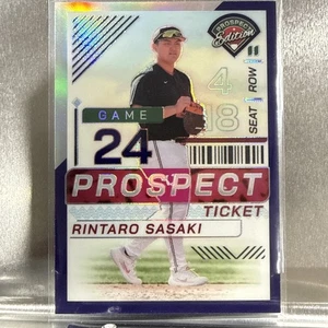 2024 Panini Prospect Edition - Rintaro Sasaki #101 Purple Prizm /99 (RC) - Picture 1 of 2