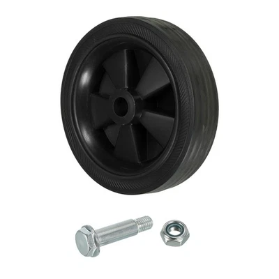 4.5" Universal Air Compressor Wheel with 0.5" Hole Black - Image 1 of 4