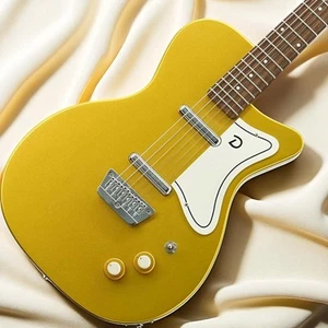Danelectro 56 Single Cutaway Electric Guitar Gold Made in USA Used - Picture 1 of 10