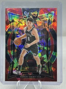2024-25 Select Yongxi “Jacky” Cui RC Concourse Level #94 Red Ice Prizm Rookie - Picture 1 of 9