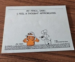 Vintage Garfield With Odie Post It Notes 1978 Sabu - Picture 1 of 2