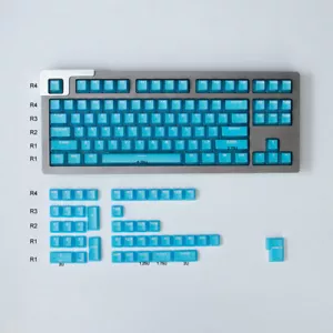 ABS Character Translucent Keycap OEM Profile Lucency 132PCS/Set for MX Keyboard - Picture 1 of 27