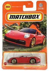 Matchbox Porsche 911 Carrera Cabriolet, rojo - Imagen 1 de 3