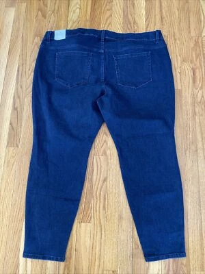 Nuevo con etiquetas Cintura mágica Lane Bryant ajuste de lujo tiro bajo delgada oscura súper elástica 28 Foto 1 de 4