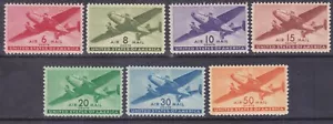 US C25-31 MNH OG 1941-44 Twin Motored Transport Plane Full Set VF Scv $19.00 - Picture 1 of 1